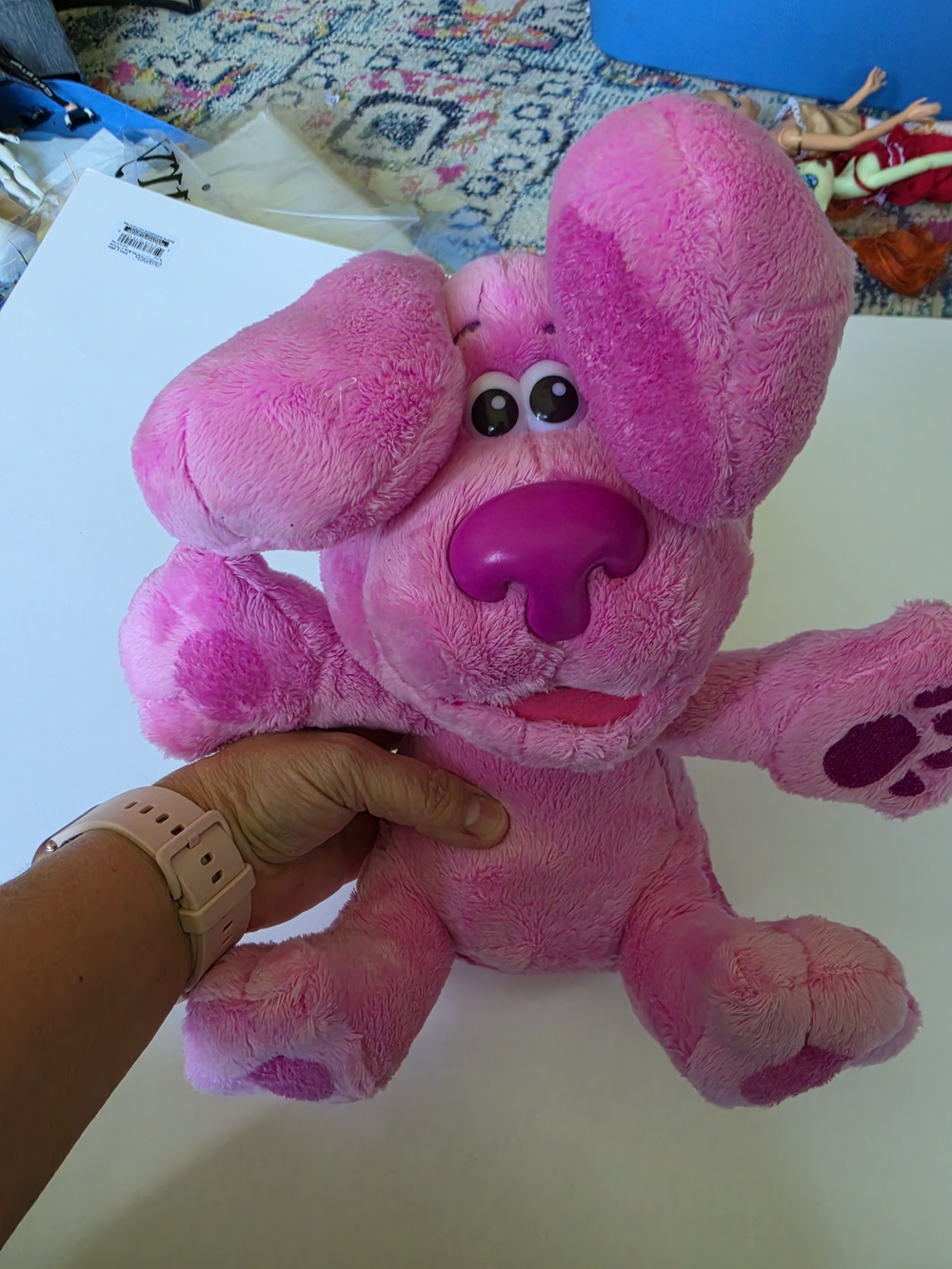 Blues Clues & You PEEK A BOO Magenta 10" Plush Plays Peek-a-boo w sound